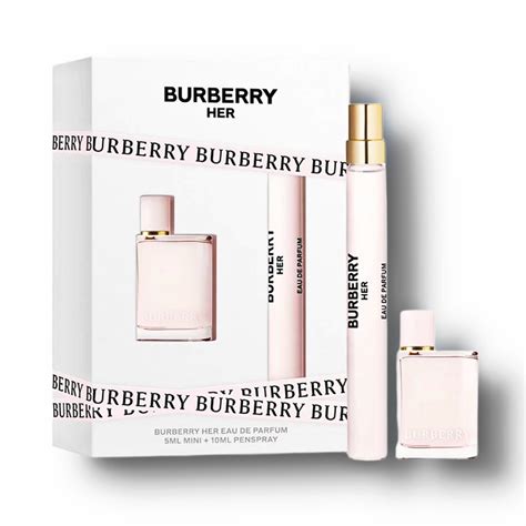 burberry mini burberry her perfume set